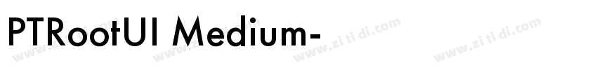 PTRootUI Medium字体转换